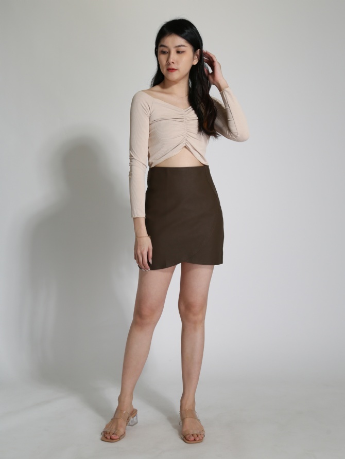 Wrap Skirt Pants 24226