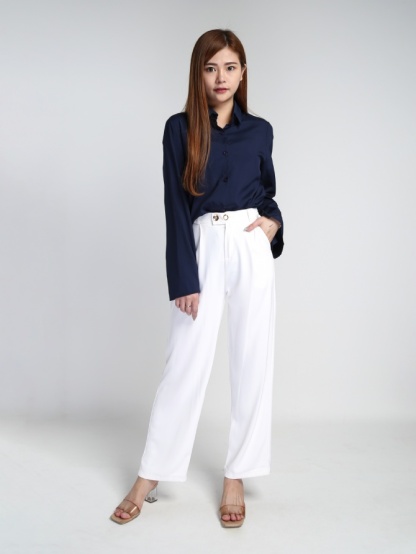 Formal Wide Leg Long Pants 19245