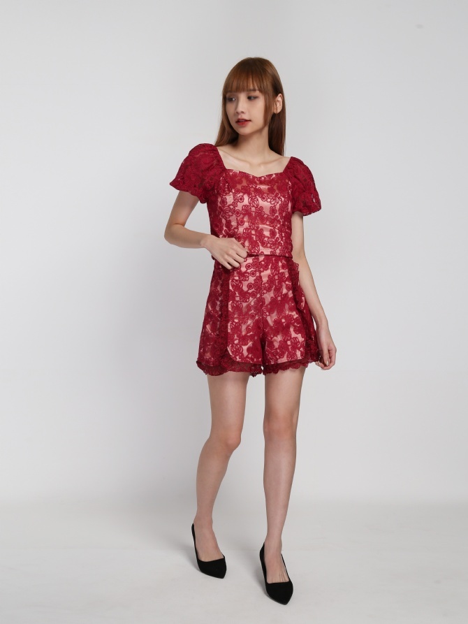 Off Shoulder Lace Set 19209