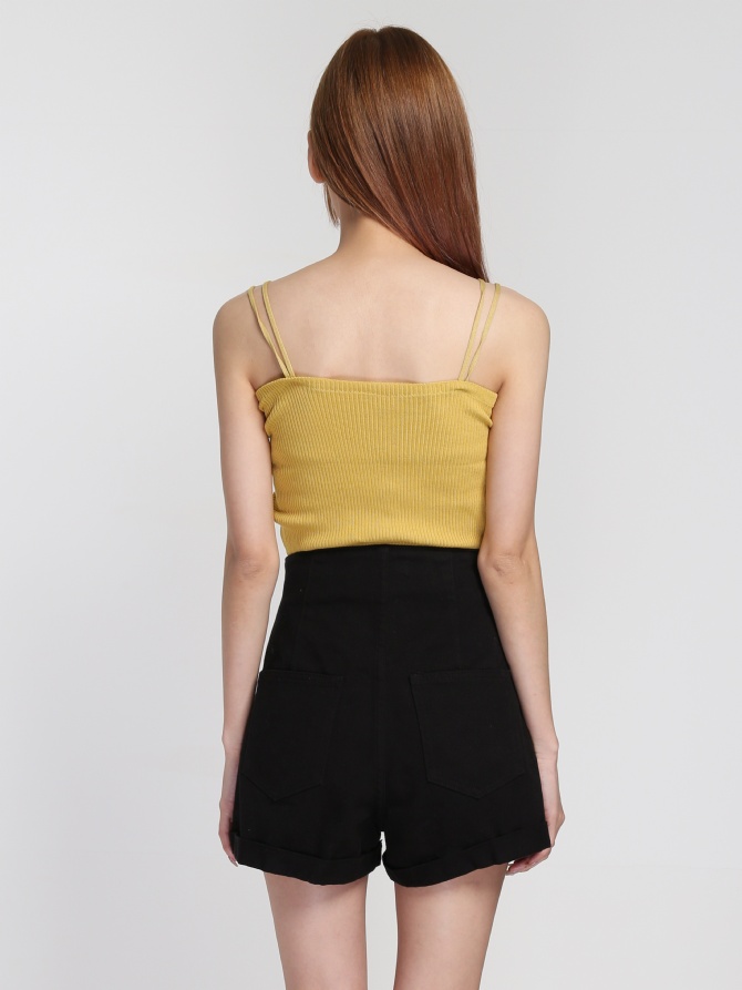 Knitted Two Side Drawstring Top 22065