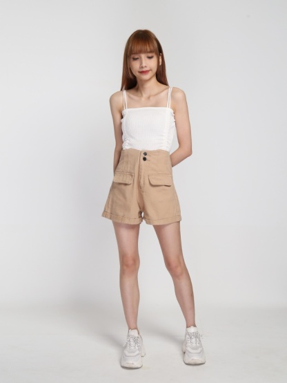 Knitted Two Side Drawstring Top 22065
