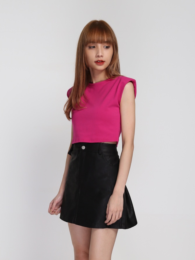 High Waist Side Pocket Skirt 24006