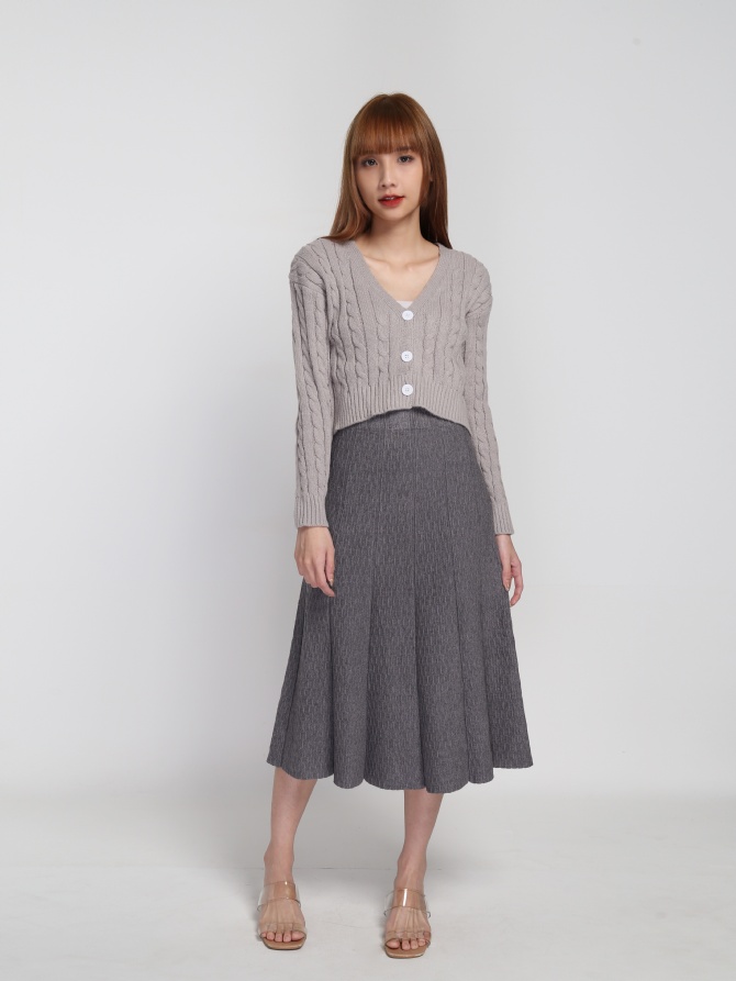 Wrinkled Pleated Skirt 24249