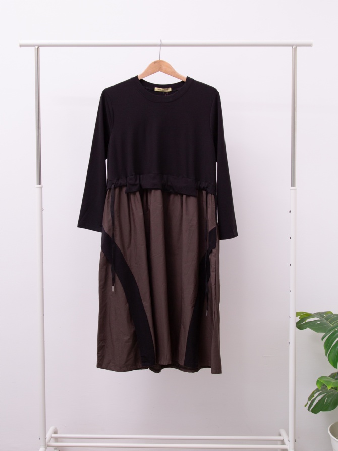 Polyester Long Sleeve Dress 15469