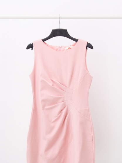 Pleated Sleeveless Dress 15653