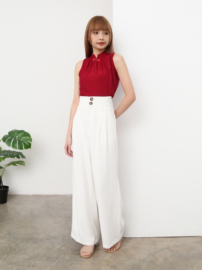 Sleeveless Plain Top 23678