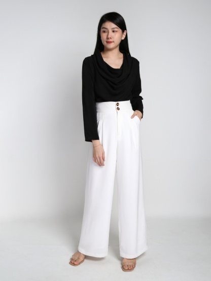 Long Sleeve Layered Plain Top 21918