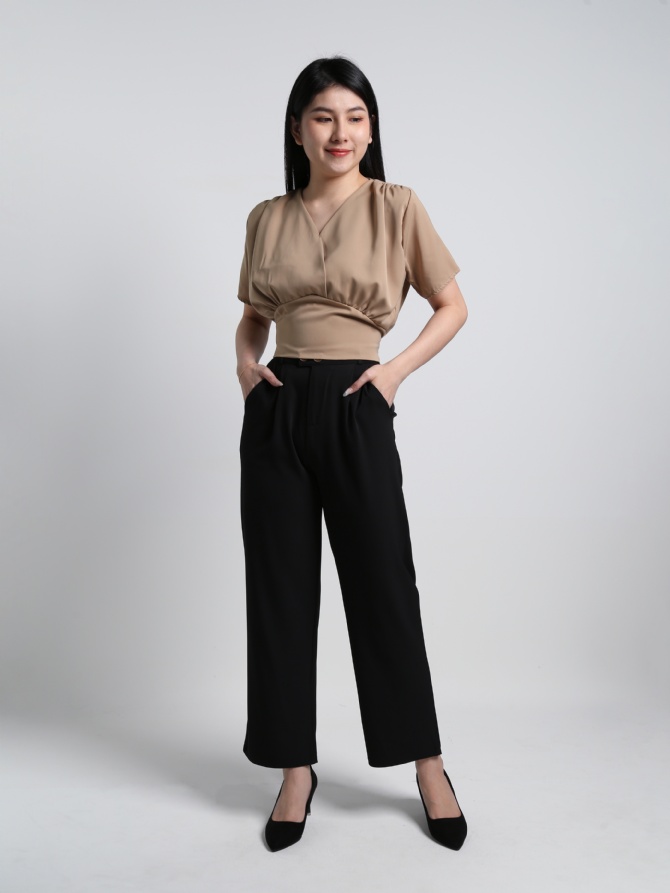 Formal Wide Leg Long Pants 19245