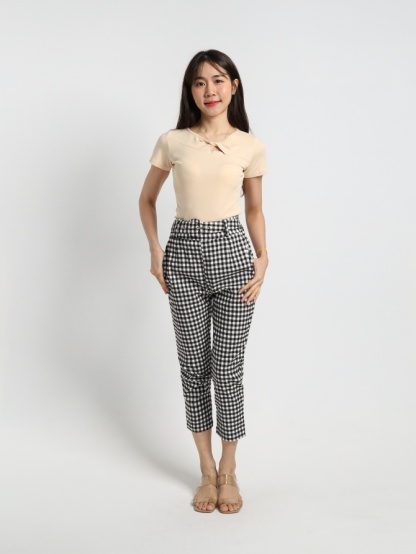 Checker Long Pants 19317