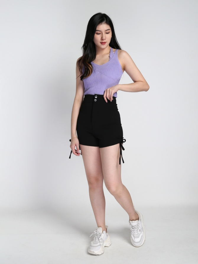 Knitted Fake Two Piece Sleeveless Top 21779