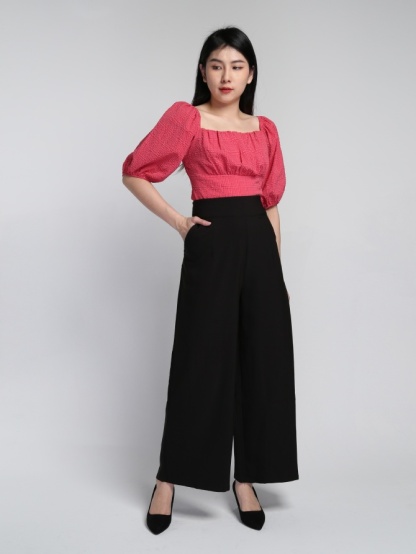 Off Shoulder Plaid Top 17269
