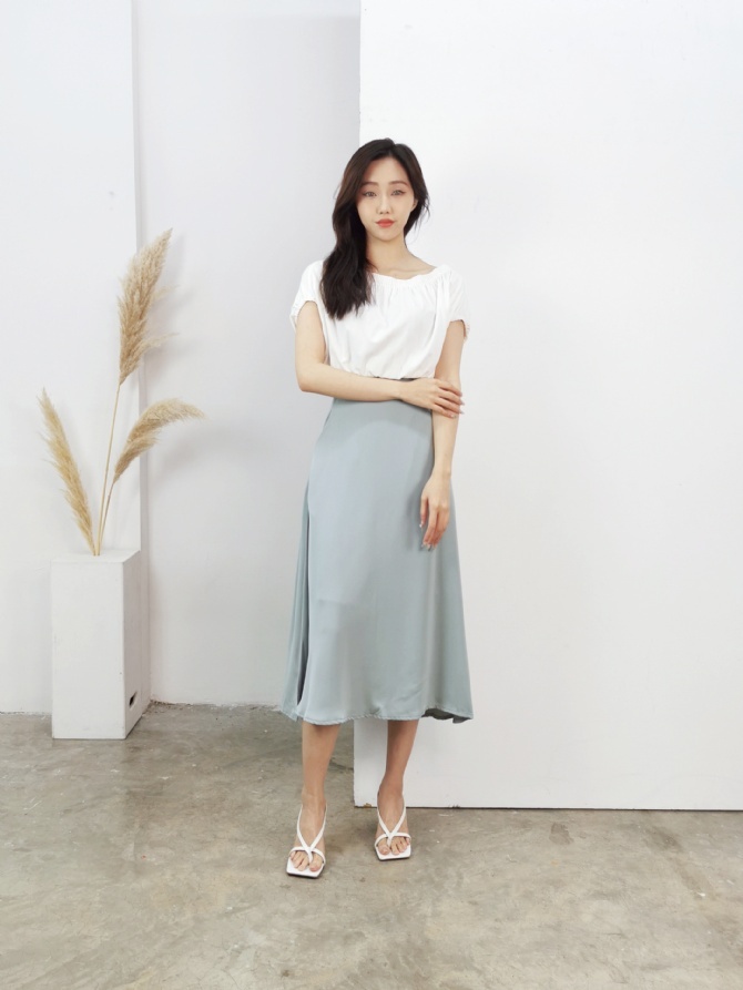 High Waist Stretchable Long Skirt 17305