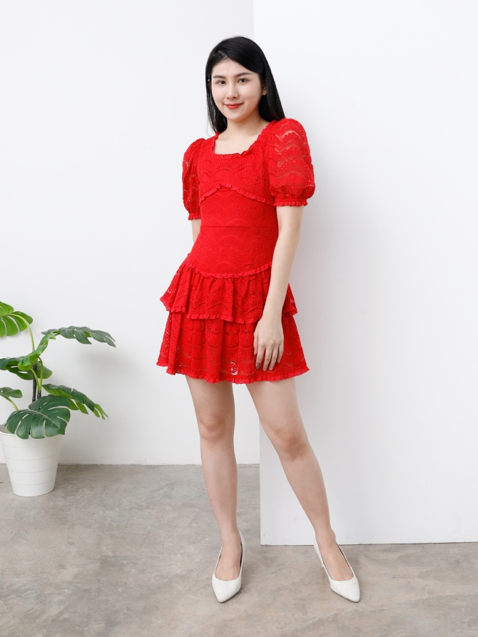 Lace Layered Dress 25129