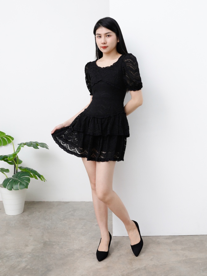 Lace Layered Dress 25129