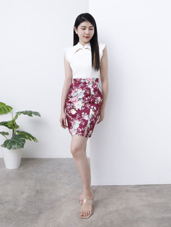 Cheongsam Floral Dress 25131