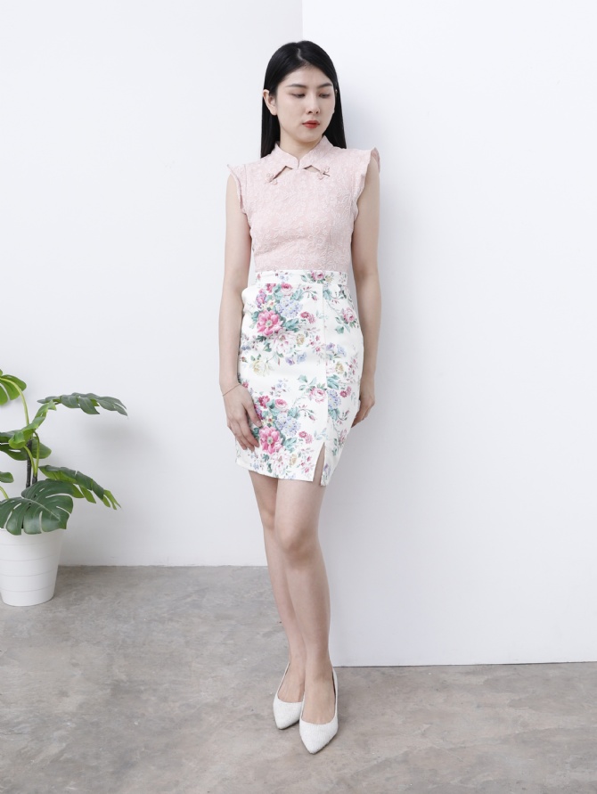 Cheongsam Floral Dress 25131