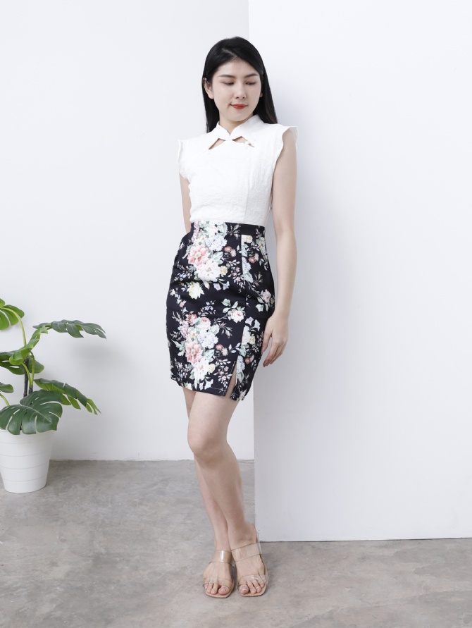 Cheongsam Floral Dress 25131