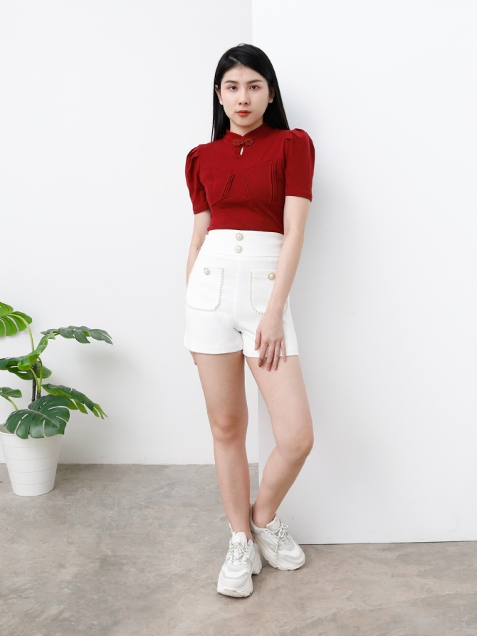 Cheongsam Front Hole Top 25120