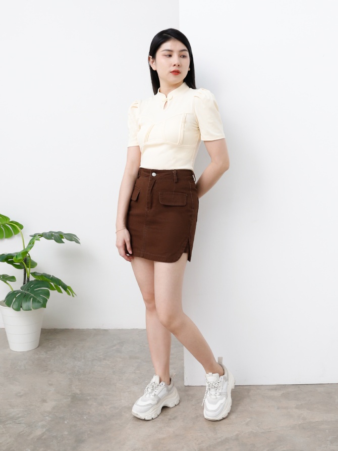 Cheongsam Front Hole Top 25120