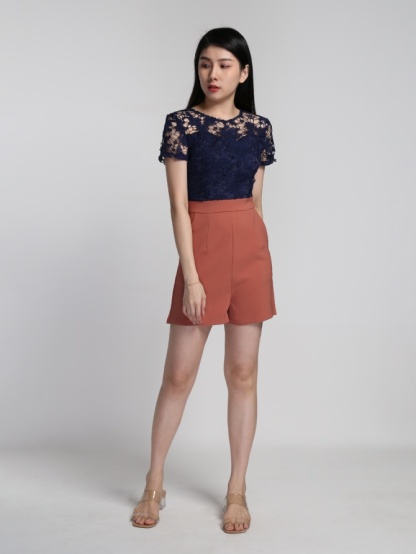 Two Tone Lace Jumpsuit 16220