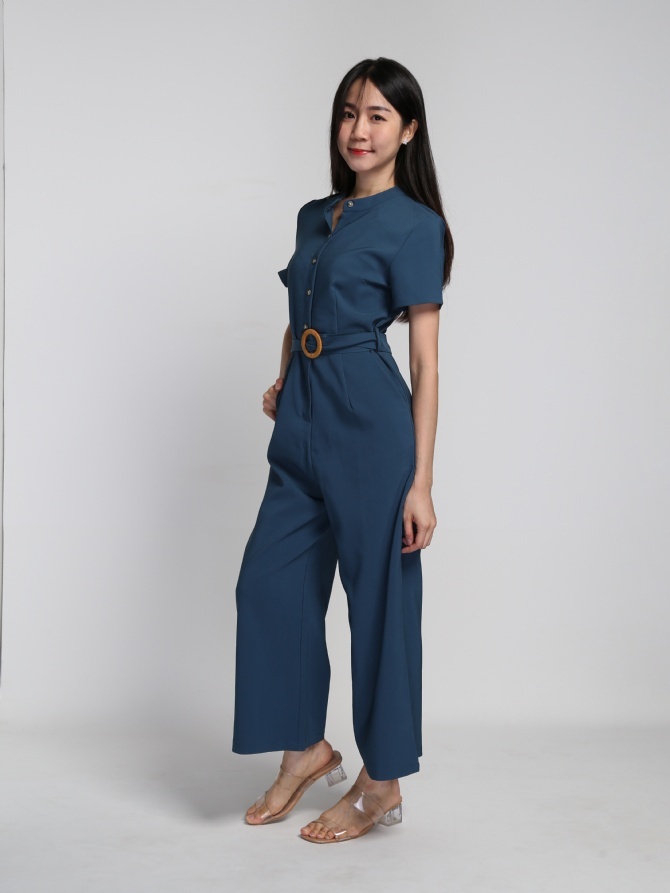 Formal With Front Button Jumpsuit 16884