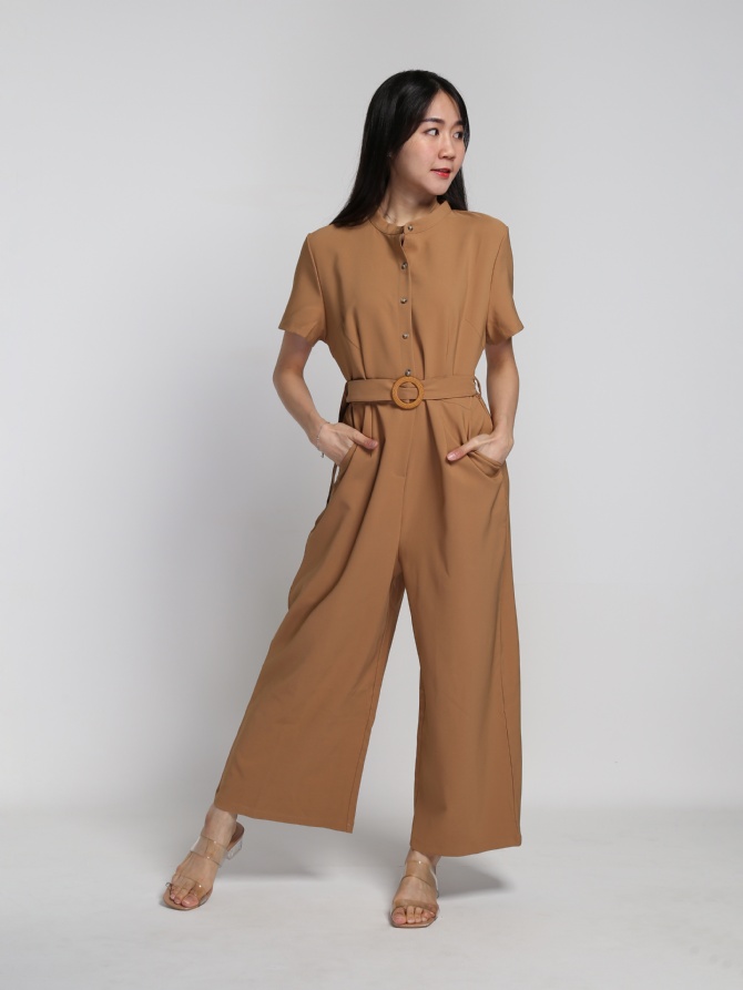 Formal With Front Button Jumpsuit 16884