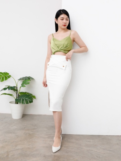 Twist Back Zip Top 25186