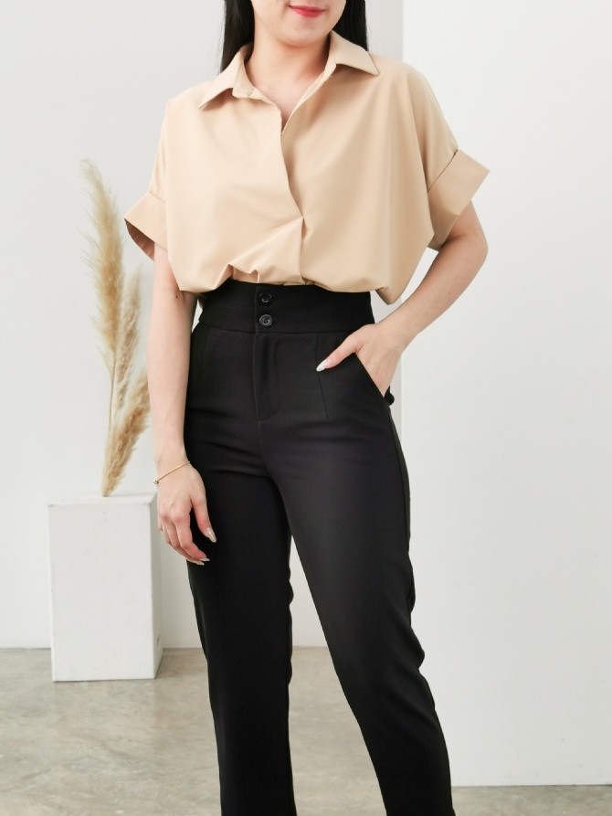 Suit Side Pocket Long Pants 24877