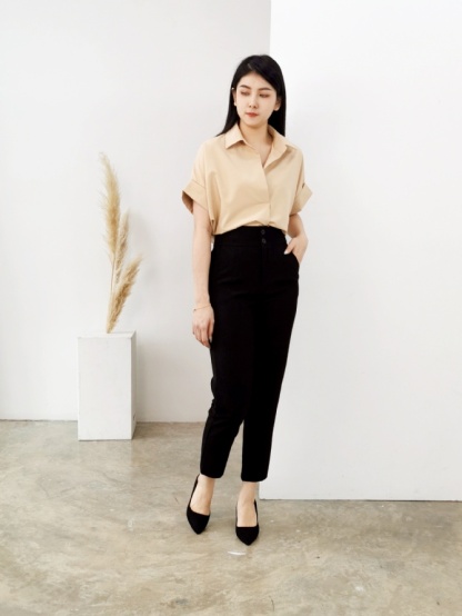 Suit Side Pocket Long Pants 24877