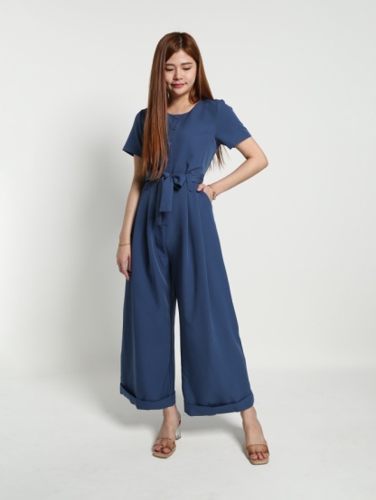 Front Decorative Button Jumpsuit 17185