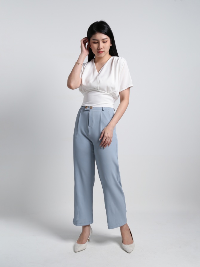 Formal Wide Leg Long Pants 19245