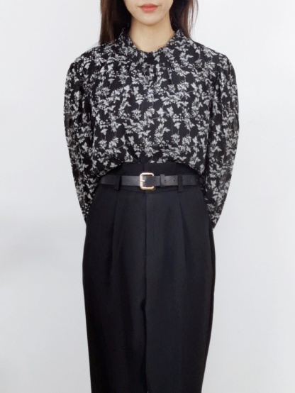 Round Neck Back V Crop Top 16178