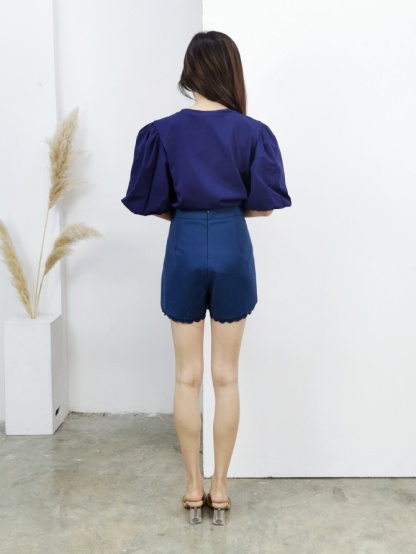 Puff Sleeve Basic Top 16936