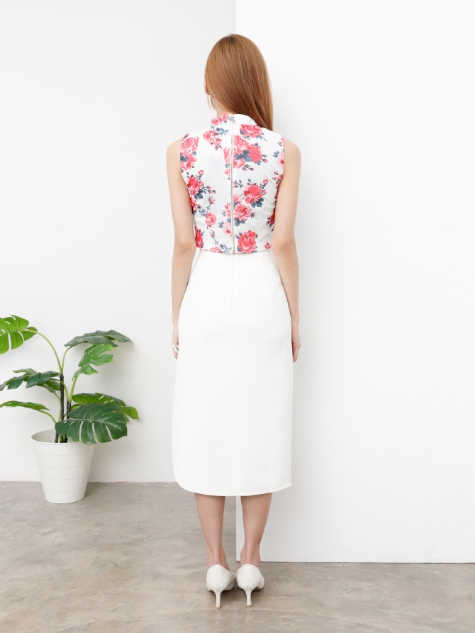 Sleeveless Floral Top 25204