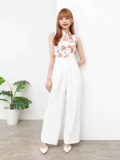 Sleeveless Floral Top 25204