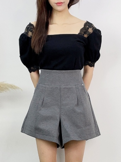 Stretchable With Side Pocket Short Pants 16305