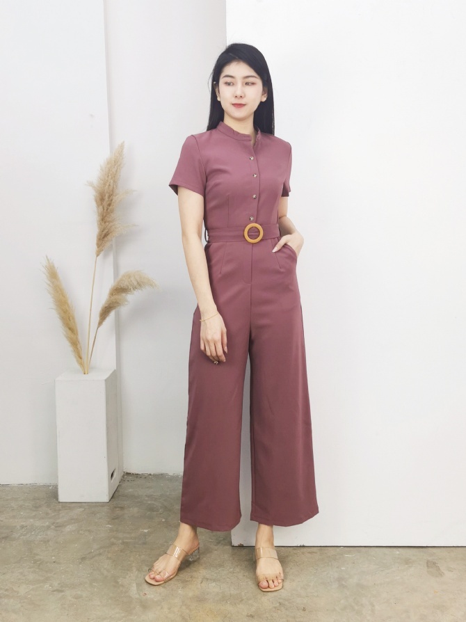 Formal With Front Button Jumpsuit 16884