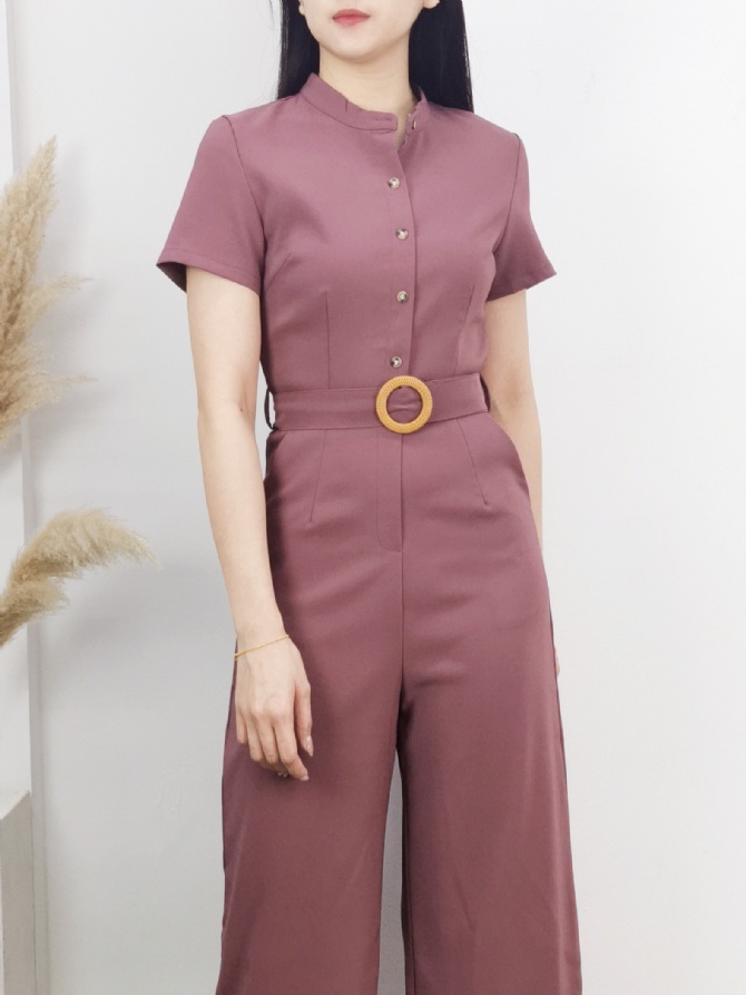 Formal With Front Button Jumpsuit 16884