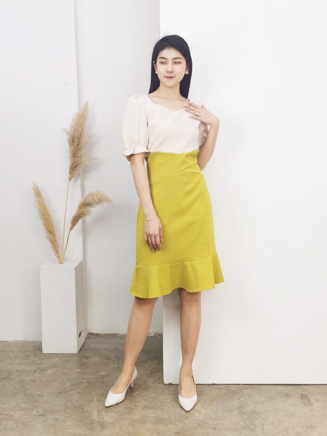 Two Tone Dress 17315