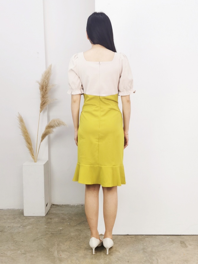 Two Tone Dress 17315