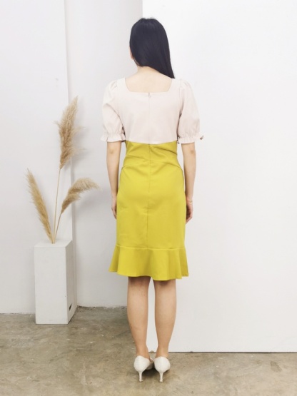 Two Tone Dress 17315