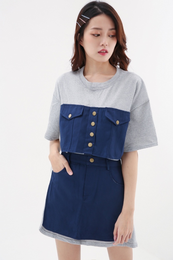 Patch On Dress 8218A