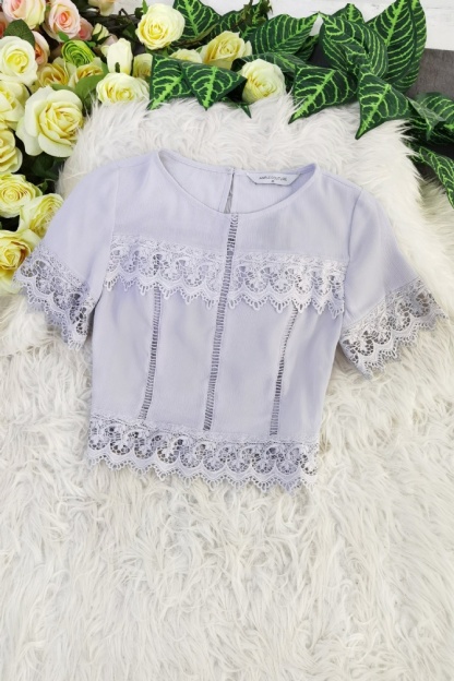 Lace Patch Top 8316