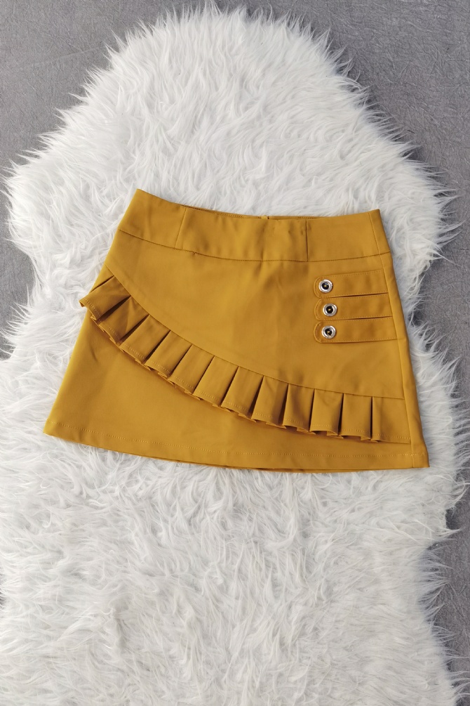 Pleated Trim Skirt 9487