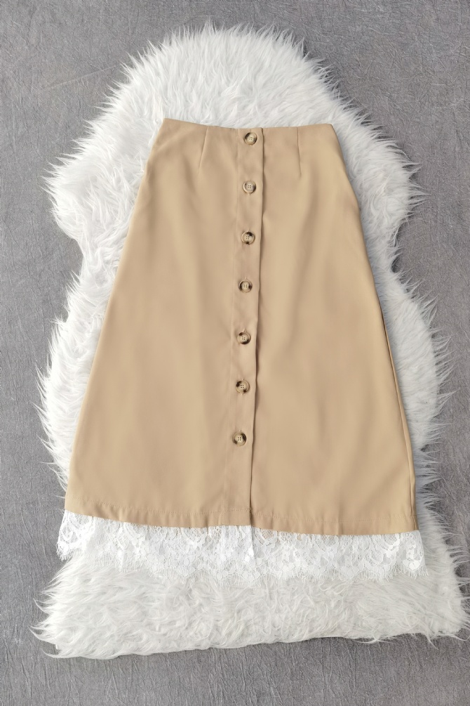 Front Button Skirt 9563