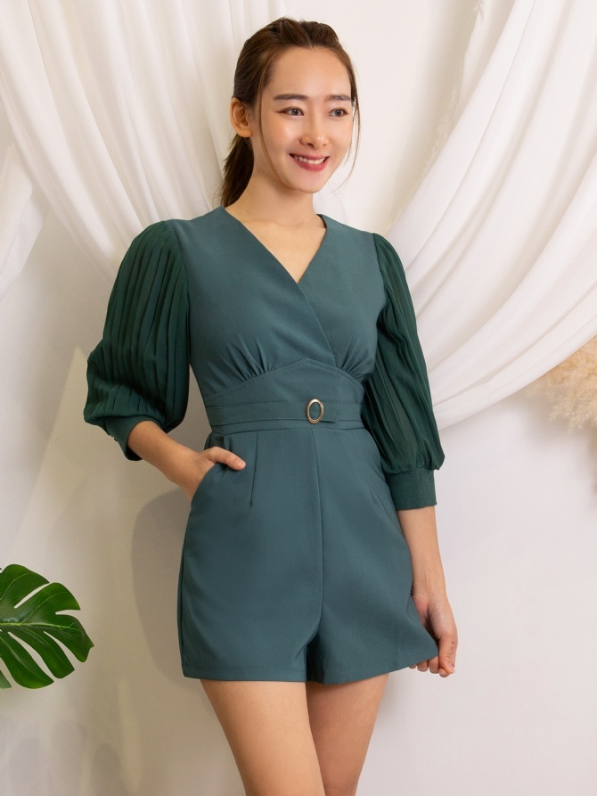 V Neck Playsuit 11538
