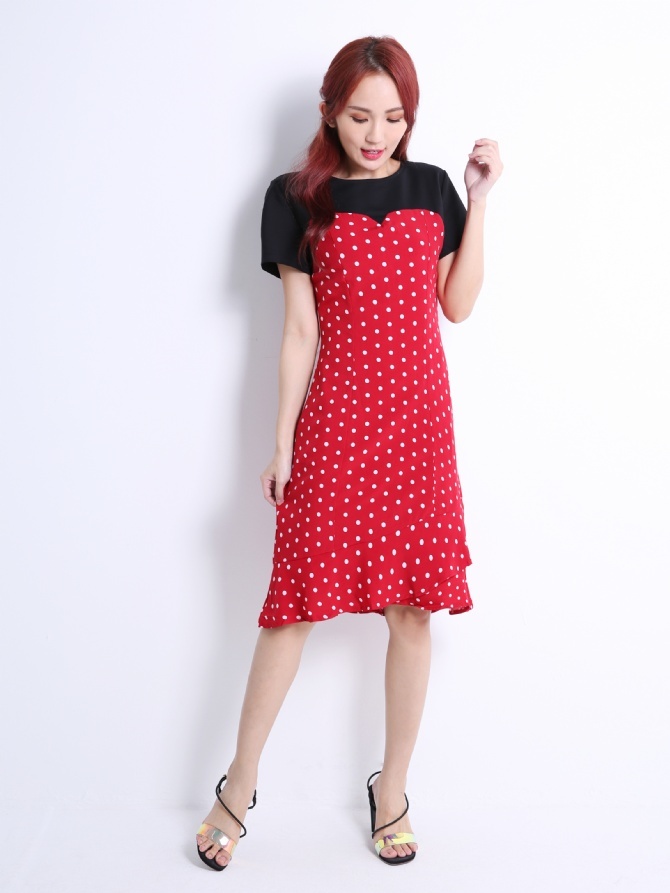 Polka Dot Dress 11121