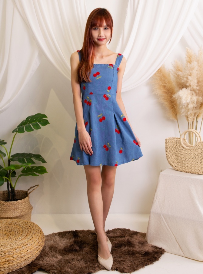 Cherry Strap Dress 12000