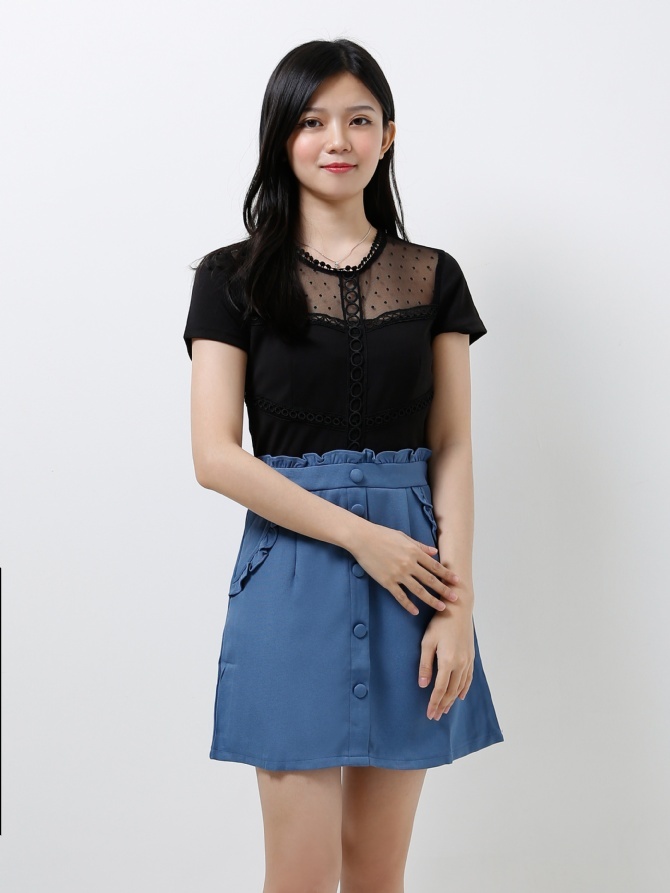 Dual Tone Dress 12372