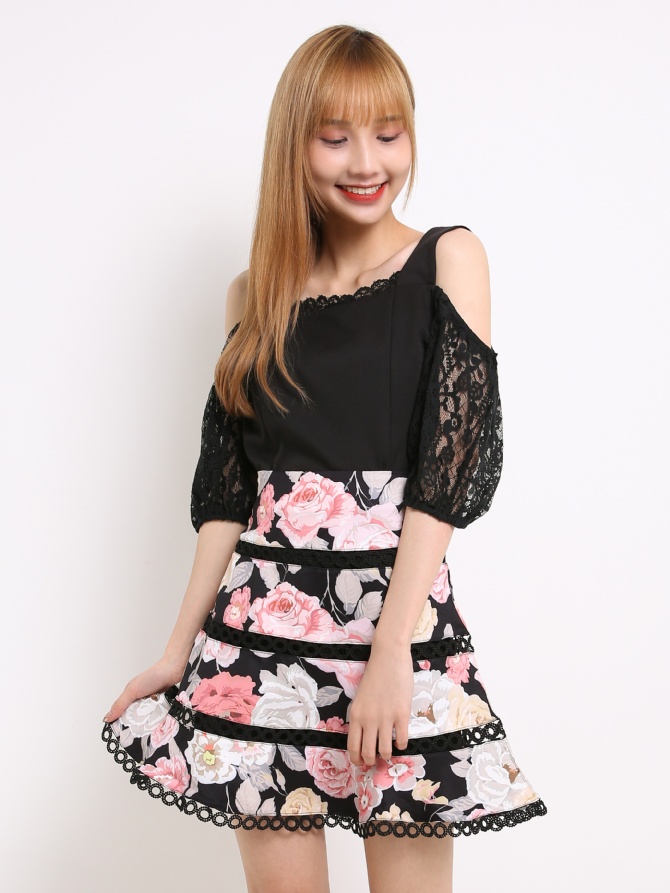 Layered Flower Skirt 13983